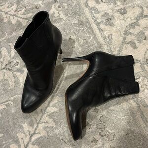 Zara leather booties